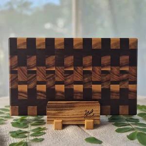 나무도마 엔드그레인 원목 플레이팅 캄포 애쉬 월넛 도마