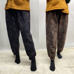 엄마 겨울 꽃 나염 주름 항아리 몸빼 고무줄 빅사이즈 일바지 홈웨어