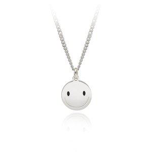 [제이로사][알로하골드] 실버 심플스마일 미아방지 목걸이
