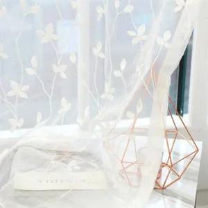 /모모제작소 크리미 자수 북유럽 레이스 봉집 커튼