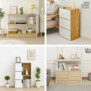 [모음전] 인테리어 높은 원목 거실장 앤틱 거실 장식장 북유럽 책장 정리함 키큰 진열장 선반 다이 다용도 틈새 수납장 침실 수납 서랍장