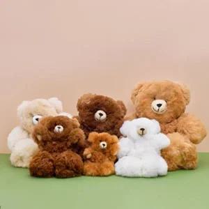 귀여운 몸뚱이 위풍당당 컴발리 알파카 곰돌이 인형 베이지 M