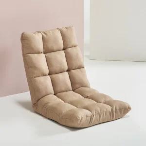 장인가구 아이브 데일리 접이식 리클라이너 1인좌식소파 방석