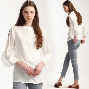 [GS특가] [르오트] 마카롱 베스트 블라우스