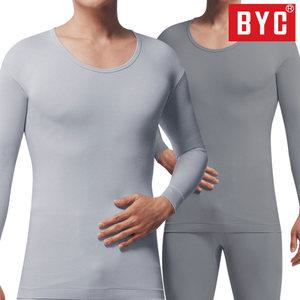 BYC 남성 상하세트 내복 양면 성인 빅사이즈 110-120 9부 겨울 보온 성인 내의