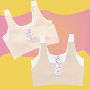 주니어 스포츠 브라 탑 심리스 아동 1 2 3 단계 속옷 초등 중 학생브라