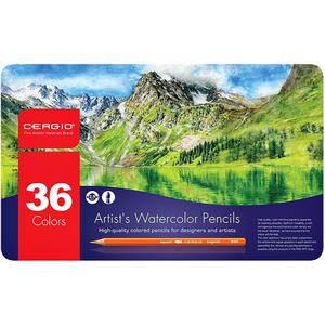 세르지오 수채색연필 36색 틴케이스 선명한 색상 컬러링 수채화