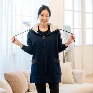 후드집업 L~3XL기모집업 빅사이즈여성의류 기모후드 쭈리 간절기 아우터