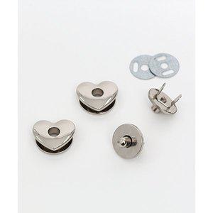[기타]패션스타트 하트 자석 단추 23mm_실버 (83754)