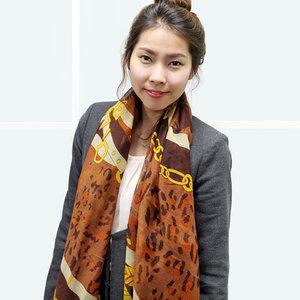 (신상 스카프)러블리 롱스카프 머플러 목도리 호피 쉬폰 롱머플러 숄 터틀넥