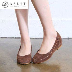 [기타][애슬릿] 안감 퍼 베이직 키높이 플랫 슈즈