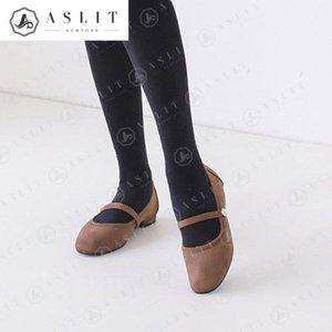 [기타][애슬릿] 안감 퍼 세무 메리제인 플랫 슈즈