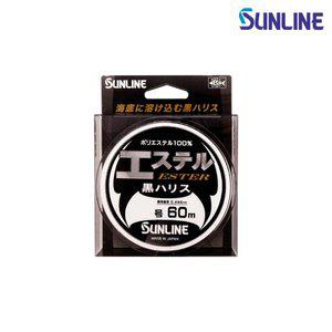 [에프원낚시]선라인 에스테르 하리스 블랙 HG 60M 2.5호 고비중 목줄