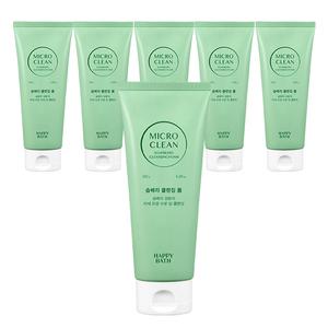 해피바스 마이크로미셀라 솝베리 모이스춰 클렌징폼, 150g, 6개