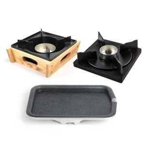 사각우드 워머기 사각 구이판 알콜화로