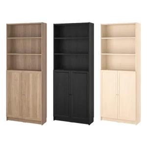 [롯데백화점]이케아 이케아 BILLY / OXBERG 와이드 대형 책장+도어 80x30x202cm