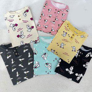 [혀니미니]600396 아동잠옷 남자 여자 피치 스판 초등학생잠옷