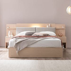 [상일리베가구]상일리베가구 민트 LED 침대프레임 킹,퀸 공용(K,Q)