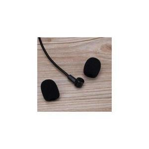 헤드셋 핀 마이크 스펀지 교체용 소형 구즈넥 헤드 위생 커버 덮개 솜 스폰지 검정