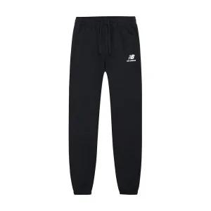 뉴발란스 에센셜 스택드로고 프렌치테리 조거 트레이닝 남성 긴바지 블랙 MP31539-BK