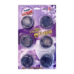 무궁화 브라이트 변기세정제 라벤더향 40gX6개입