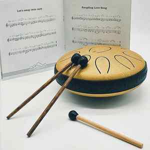 Premium 카본 스틸텅드럼 11음 6인치_골드(11키)