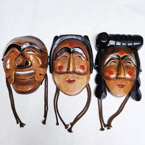 하회탈 (대)/ 한국관광기념  민속 전통 공예품 외국인선물 골동품 인테리어장식소품