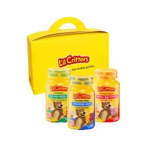 릴크리터스 꾸미바이트 어린이비타민 3종 선물세트(비타민/칼슘/아연)