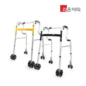 성인용 보행보조기 2단 바퀴워커 의료 노인 장애인 어르신 보행기 실버카 라온아띠 KCS-211