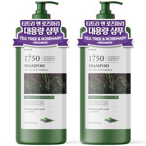 [원쁠원] 메르헨트 티트리 로즈마리 대용량 샴푸 1500ml 약산성 퍼퓸 두피 미용실 향기좋은