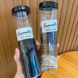 트위스트 머리끈 100개 세트 고무줄 검정 컬러 데일리 헤어끈