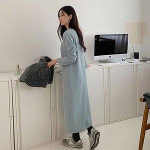 [공구우먼] [제작] 다이틸 브이넥 롱 원피스 72472 빅사이즈 여성의류