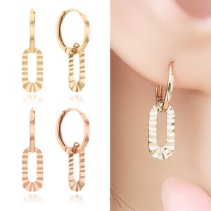 18K 귀걸이 미쉘 여성 패션 핑크골드 금귀걸이