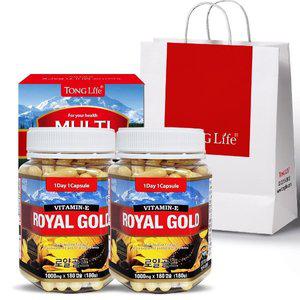 [통라이프][통라이프 선물세트] 로얄골드 비타민E 로얄제리 6개월분 2병