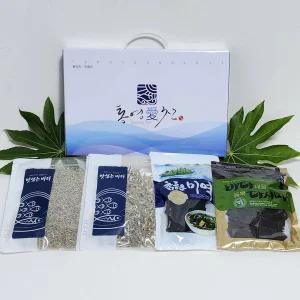 통영애찬 멸치4종선물세트2호(소멸150g+세멸150g+미역40g+다시마80g)