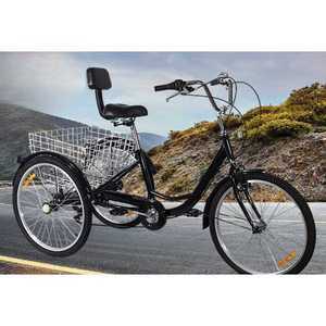 삼륜 세발자전거 배달 바구니 장보기 사이클 마실용