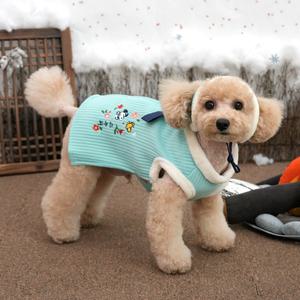 패리스독 스누피 누빔두루마기세트(모자포함), 민트, S