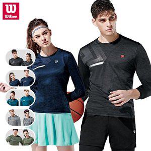 [윌슨] 긴팔 티셔츠 3653-3659 경량 운동티 라운드