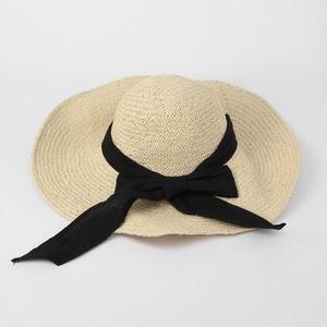 [OFLPOP61]에일린 베이지 리본 비치모자