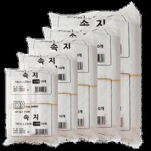 속지봉투 막지 위생 비닐봉투 투명비닐 1000매