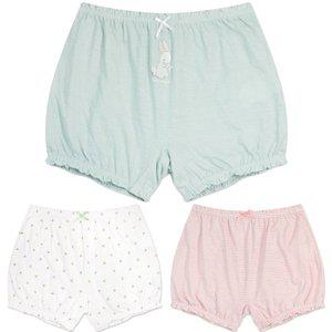 [엠알키즈]MR키즈 데이지 무형광 순면 여사각 3매입 아동속옷