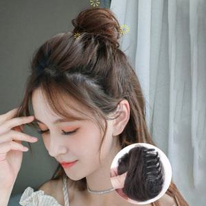 셀프 올림머리 가발 볼륨 업 로우번 똥머리 당고머리 업스타일 집게핀가발 한복 승무원 면접