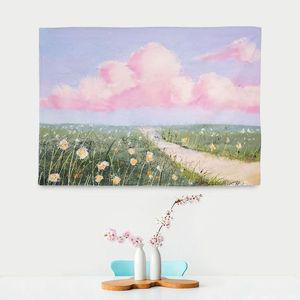 대형 패브릭 포스터 유화 꽃길 S WACEF71