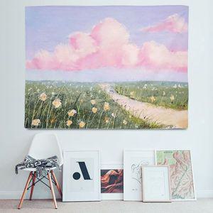 대형 패브릭 포스터 유화 꽃길 L WACEF73