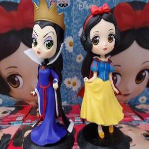 반프레스토 큐포스켓 디즈니 공주 백설공주 마녀 여왕 피규어 2종 세트
