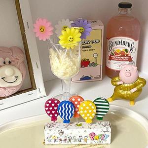 [RGL8OSTS]레인래빗 생일초 생일풍선초 파티용품 파티초