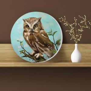 [RG1Q8OPU]부엉이 그림 풍수 복 행운 액자 그림드림 1Owl