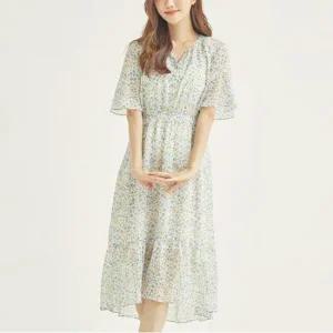 [로엠] [앵커] 나염 롱원피스 (RMOWB3702A-T)