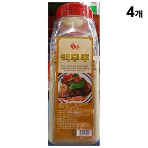 [XBJ70MKM_47]백후추가루 진 맛미 450g X4 후추분 식자재