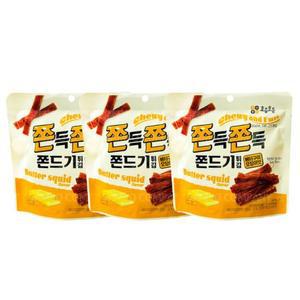 [XBI346L3_47]쫀득쫀득 쫀드기 버터구이오징어맛 3개 쫀디기